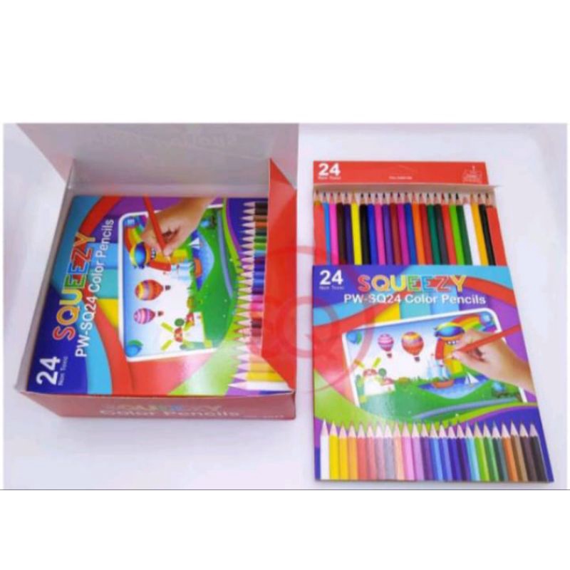 

Pensil warna isi 24 pensil warna.