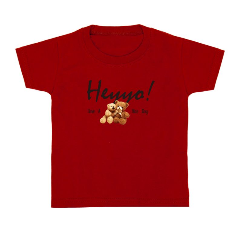 kaos bayi/balita/anak-anak 1-12 tahun bahan katun combed 30s