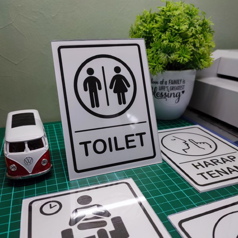 Jual Akrilik Tulisan Toilet Acrylic Sign Toilet Signage Akrilik Toilet Acrylic Sign Dan Akrilik