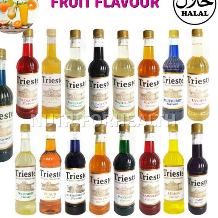 

BISA COD ✔️(650ml) Trieste Syrup HALAL Blue Curacao/Blue Lagoon Mojito Mint Banana Bubblegum Strawberry Mango Peach Lemon|SQ4