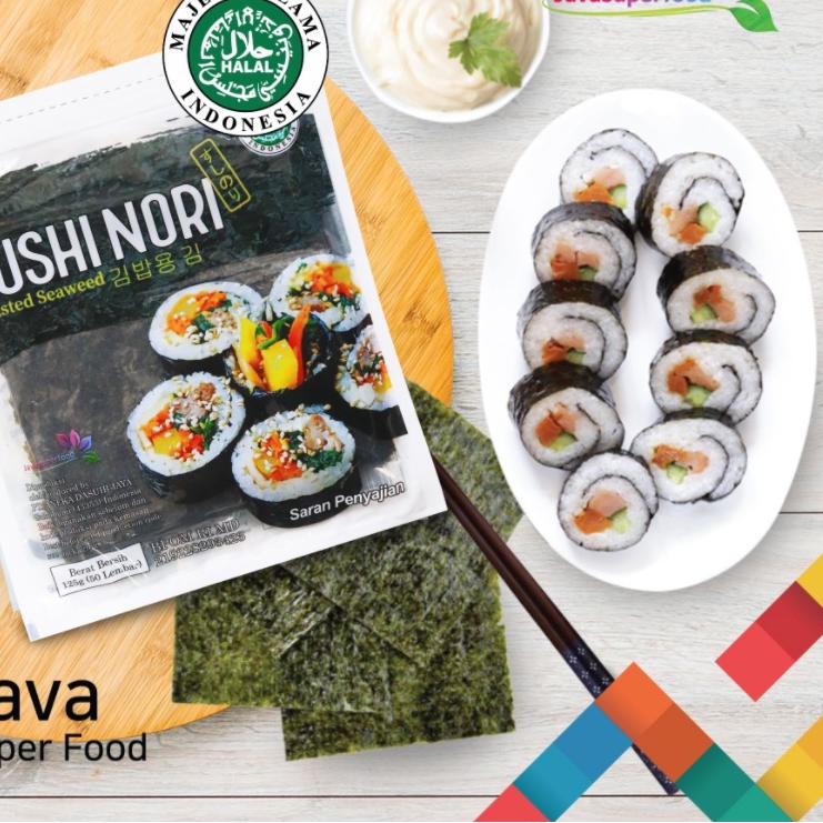 

8.8 Brand Sushi Nori HALAL Seaweed Rumput Laut Sushi Untuk Kimbab/ Gimbab