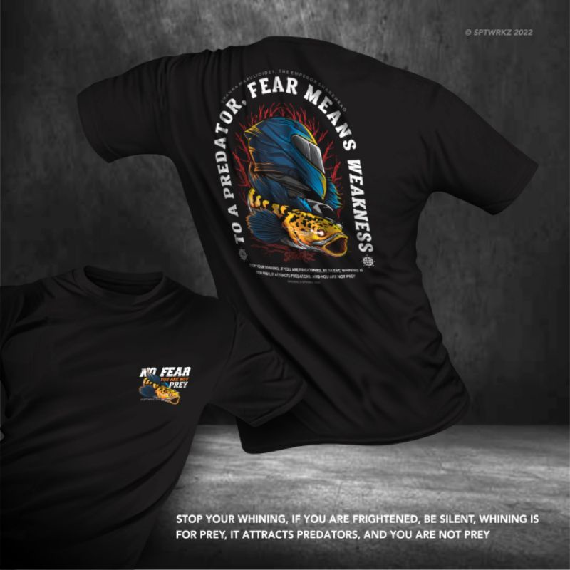 KAOS IKAN CHANNA/KAOS SNAKEHEAD/KAOS CHANNA YELLOW MARU