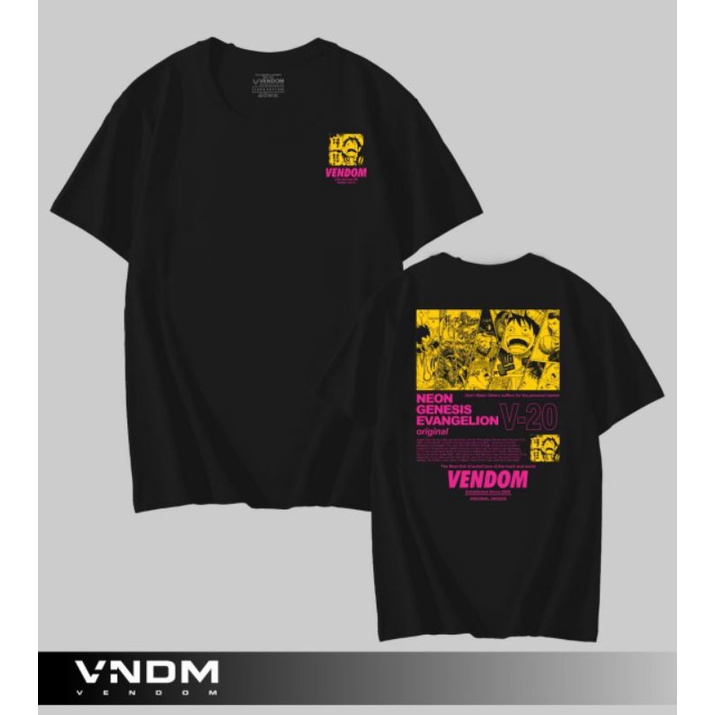 baju distro original vendom pria luffi one piece / kaos cowo / baju laki laki hitam / kaos cewe /tsh