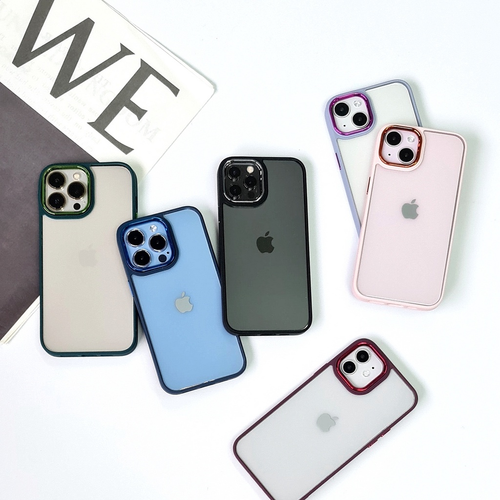 OPPO A15 A15S A3S A5 A5S A7 A11K A12 A54 A16 A55 5G | NEOHYBIRD PREMIUM SQUARE CASE LENS CHROME