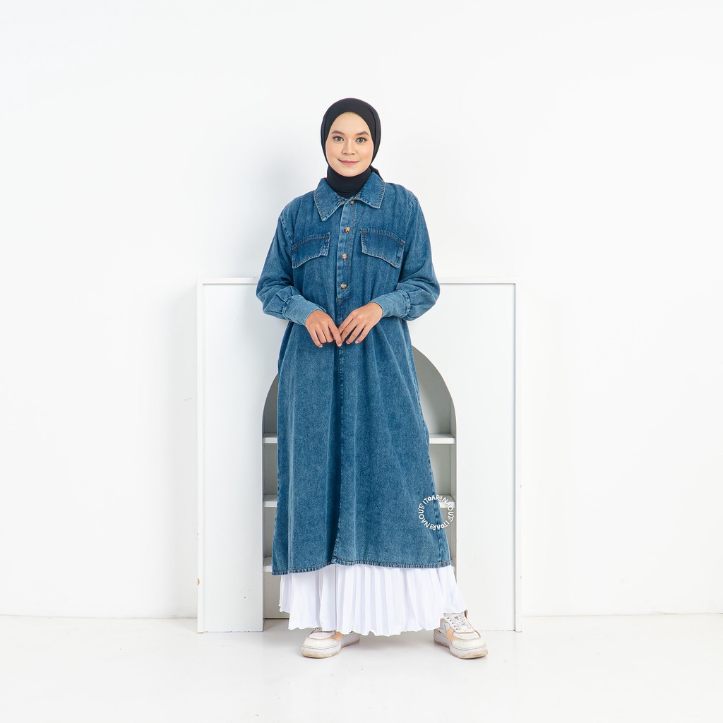 TUNIK LONG DENIM BY ARUNA OUTFIT