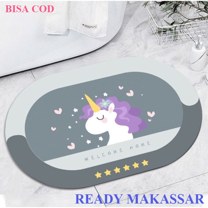 BISA COD KESET KAMAR MANDI / KESET KAKI MENYERAP AIR ANTI SLIP / KARPET KESET ANTI BAU BAKTERI - KES