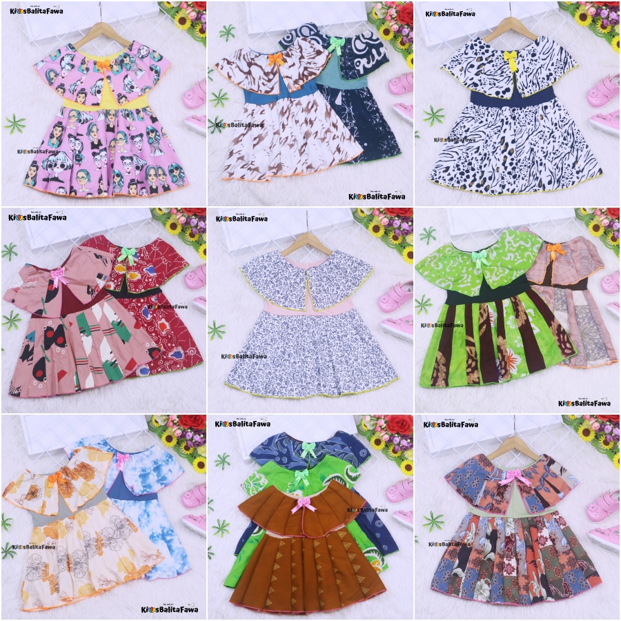 (COD) Dress Anak Usia 0-7 Tahun Dres Anak Termurah Baju Anak Perempuan Baju Anak Dress Harian Balita Cewek