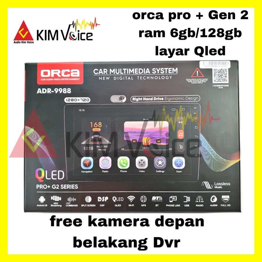 Jual Head Unit Android Orca Adr Pro Gen Ram Gb Layar Qled Shopee Indonesia