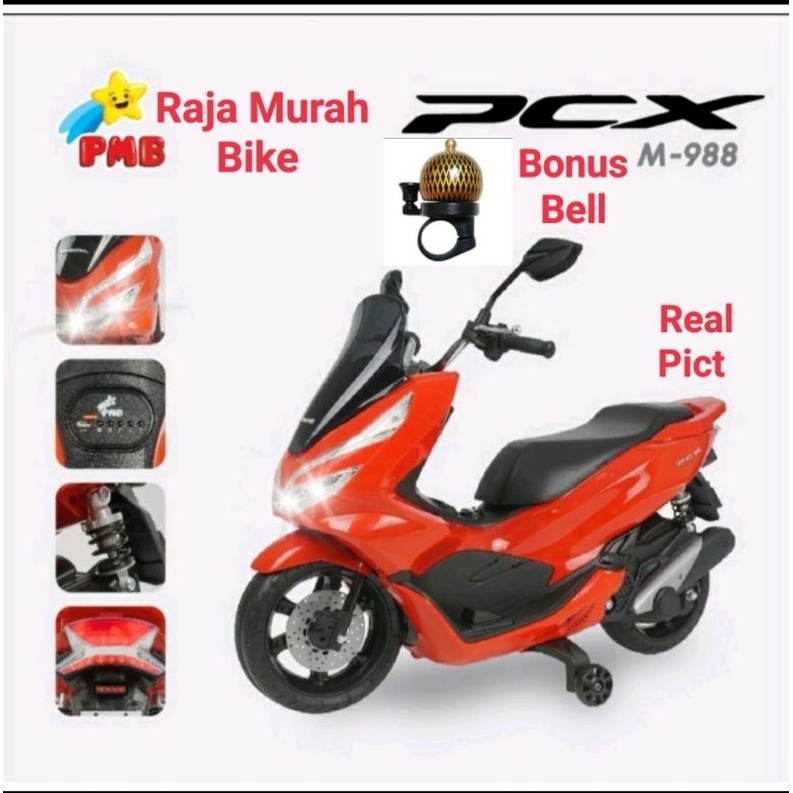 Motor Aki Anak HONDA PCX PMB 988 Motor Aki Pcx M988 Mainan Anak Motor Aki PCX