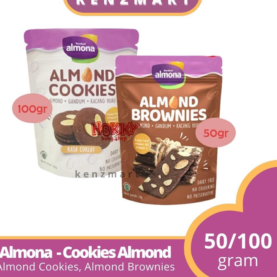 

➷ ALMONA Almond cookies 100gr snack diet Sehat-Dairy Free -No Preservative busui ケ