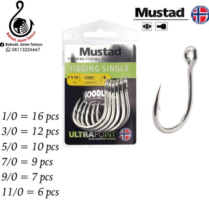 [Bayar DiTempat] Hook kail Mustad Jigging Single