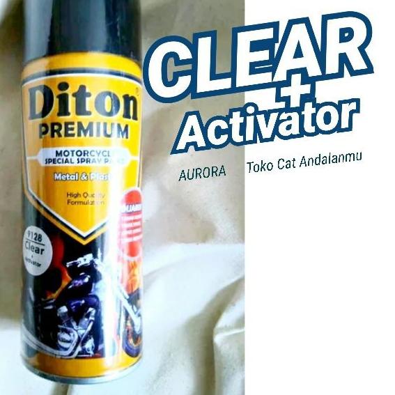 ♚ Pilox Pylox Diton Premium Clear Plus Activator 9128 Anti Gores Mengkilap Cat Mobil Motor ⍗