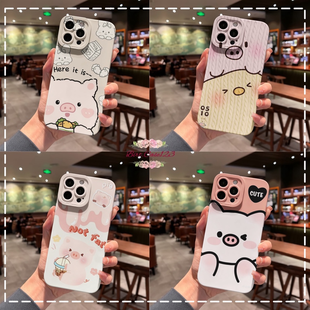 CUSTOM CASE SOFTCASE SILIKON PROCAMERA PIG CUSTOM REALME C2 5 5I C11 C20 C12 C25 NARZO 30A 50A C30 C35 BC6963