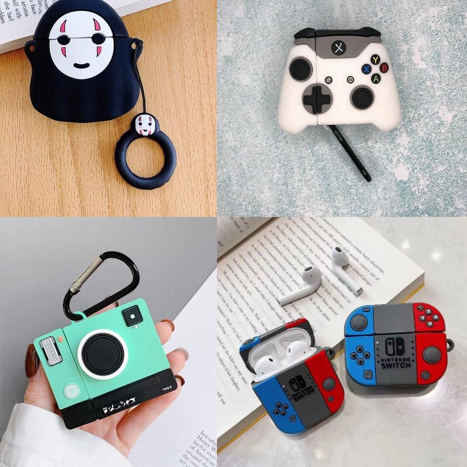 New  Case Airpods Pro＆GEN 3＆GEN 2  3D  Lucu Karakter Silica Gel Pouch Protection Case Charackter Kar