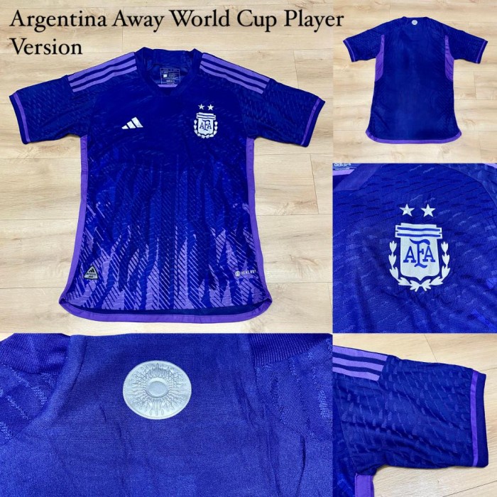 NEW JERSEY BOLA ARGENTINA AWAY PLAYER ISSUE PI 2022 / 2023 - S