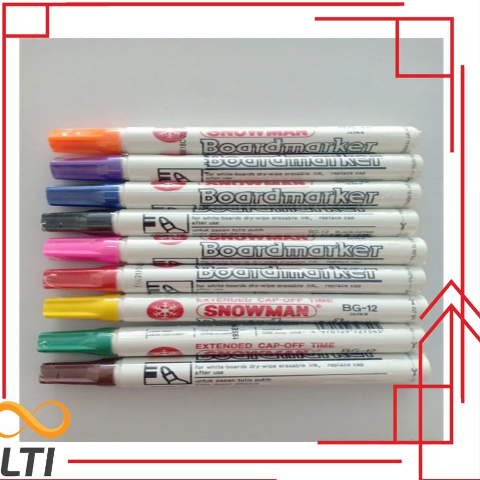 

ヴ Spidol Snowman White Board BG-12 / Spidol Non Permanent BG 12 Non Permanen - PCS ぉ