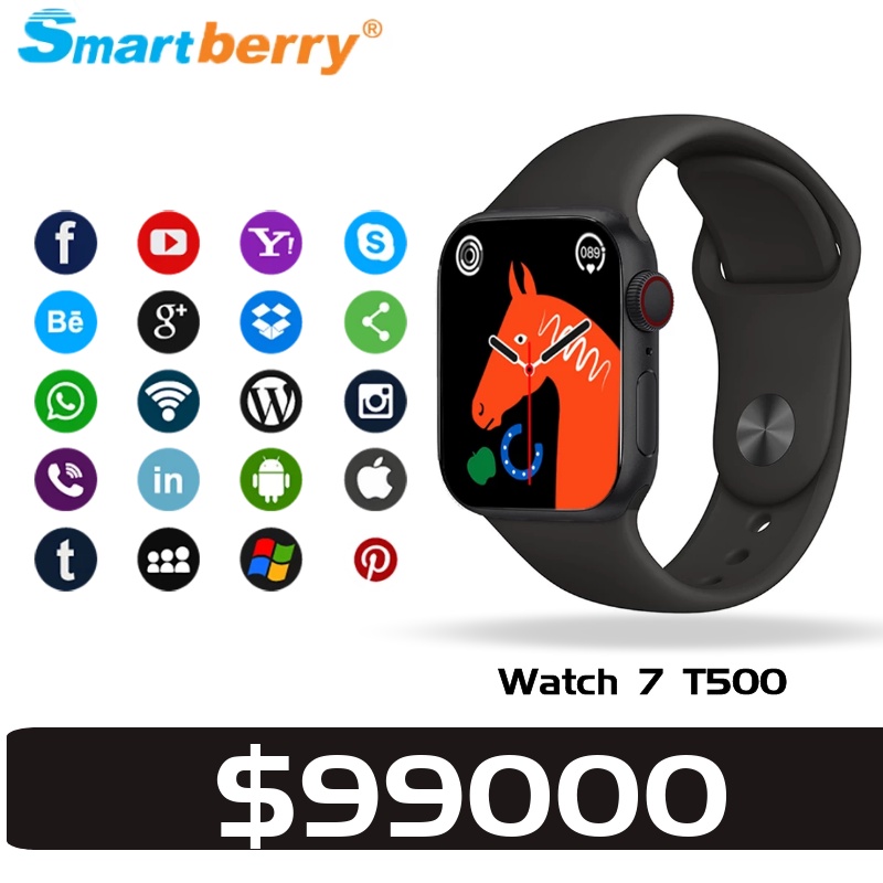 [COD] Smartberry Smartwatch Watch 7 T500 Magnetic Charging Bluetooth Voice Watch for Kids and Studen