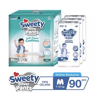 Model Keren..  Sweety silver pants kemasan E-commerce packing 1 dus isi 3pax JUL