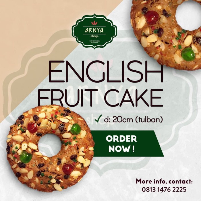 ENGLISH FRUIT CAKE - TULBAN