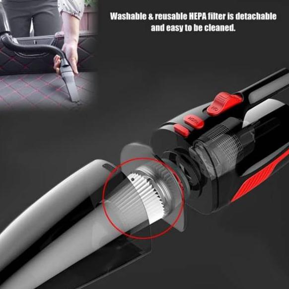 Kualitas Tinggi Vacuum Cleaner Penyedot Debu Mini Portable Kasur Alat Vaccum Vacum Penghisap pembersih Debu Mobil Fakum Facum Vakum Mobil Anti Tungau