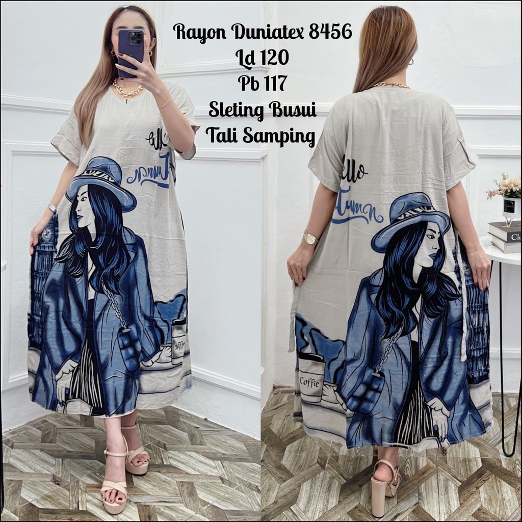 SOFIA DREES MOTIF ANTUM DASTER KEKINIAN VIRAL DASTER RAYON JUMBO LD 120