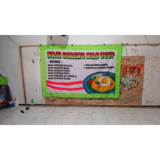 Jual spanduk nasi goreng spanduk pecel lele spanduk kain lukis spanduk
