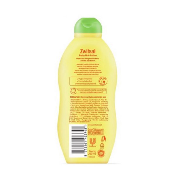 ZWITSAL BABY SHAMPOO ALOE VERA, KEMIRI &amp; SELEDRI 100ML -NJ