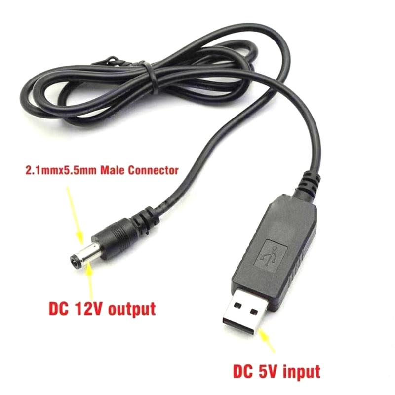 Zzz USB Ke DC 5V 9V 12V Adaptor Converter Kabel USB Ke 8PCS DC Jack Untuk Router Mini Fan Speaker WIFI Charging Bank Conne