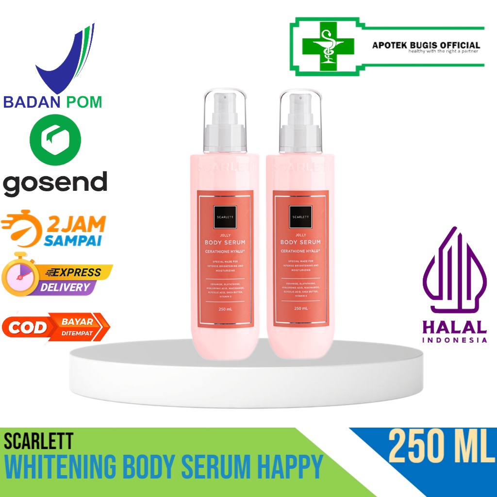 Scarlett Whitening Body Serum Happy 250ml