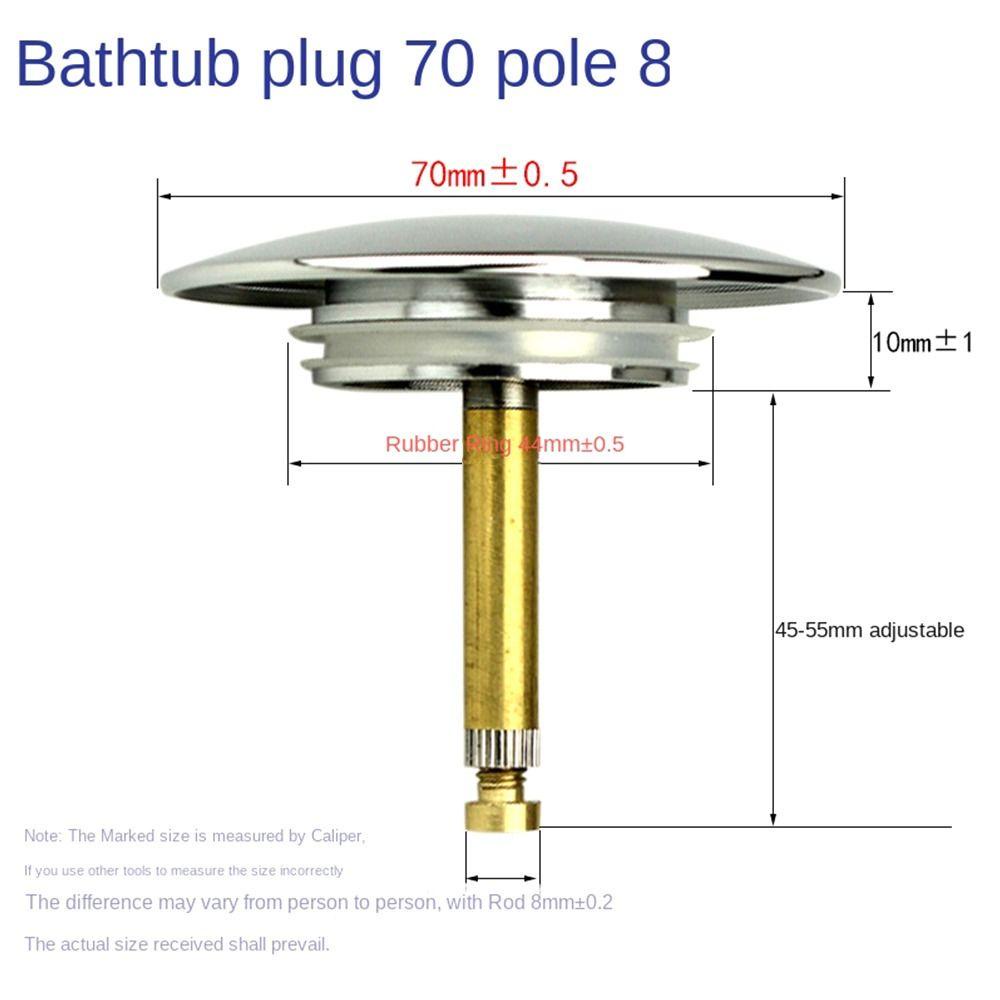 Populer Drain Stopper Bak Pembuangan Pop Up Sumbat Limbah Bak Mandi Wastafel Filter Air Pengganti Bak Saringan Saluran