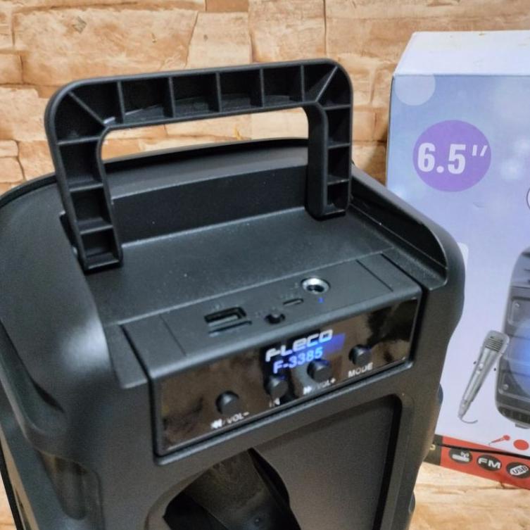 Barang keren✅cod speaker bluetooth karaoke fleco 8.5inch super bass /musik box fleco /salon aktip fl