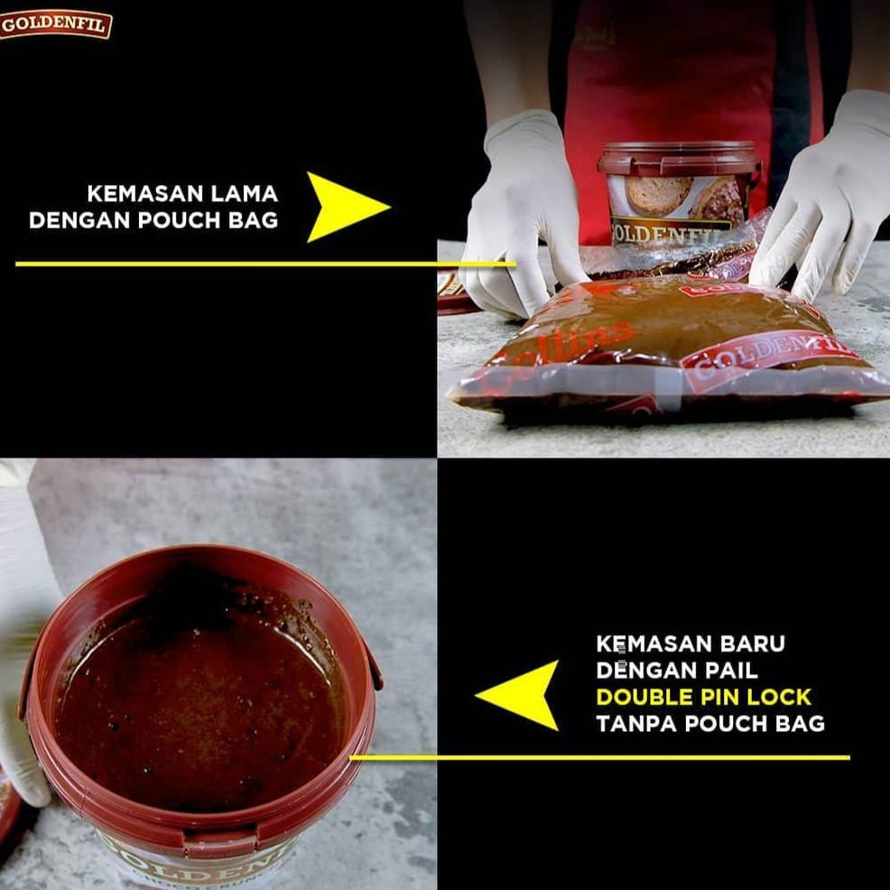

[V-I5I] ♫♪] Goldenfil Strawberry Jam 1kg - Selai Buah Strawberry 50% Serat Buah-langsung kirim