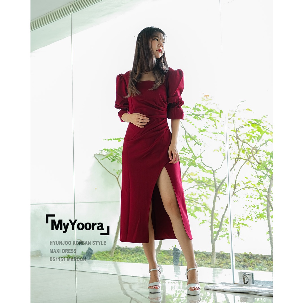 MyYoora Hyunjoo Korean Style Maxi Dress DS1151