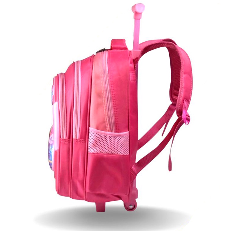 Tas Ransel Troli Anak Perempuan SD Karakter Unicorn Tas Sekolah Import Ransel Troly 3D Emboss Tas Anak Cewe SD Timbul