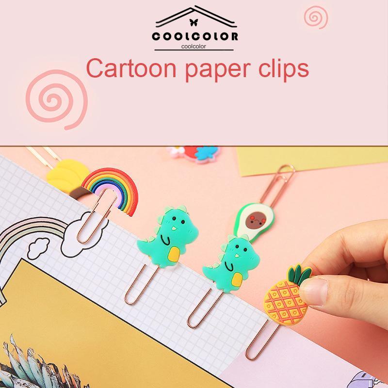 COD❤️Penjepit Kertas Kartun Lucu Klip Kertas Paper Clip Alat tulis- cl