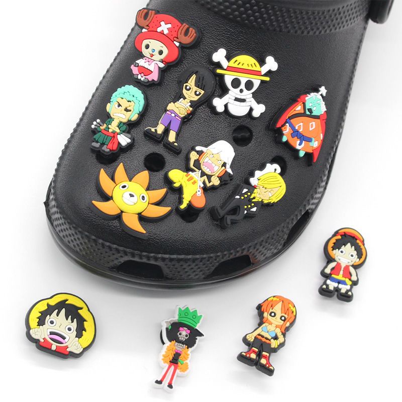 12 Pcs One Piece DIY Cros Jibitz Charming Shoes,Gelangan Tangan Aksesoris,Hadiahpesta | Jibitz Untuk Cros