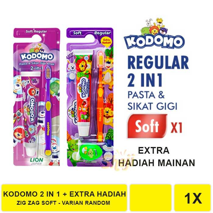 KODOMO 2 IN 1 REGULAR SOFT / KODOMO 2 IN 1 ZIG ZAG SOFT VARIAN RANDOM EXTRA HADIAH WINGS