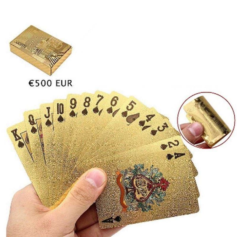 Jialong Kartu Remi Poker Gold Foil - G-2101 Mainan Magic Sulap Card