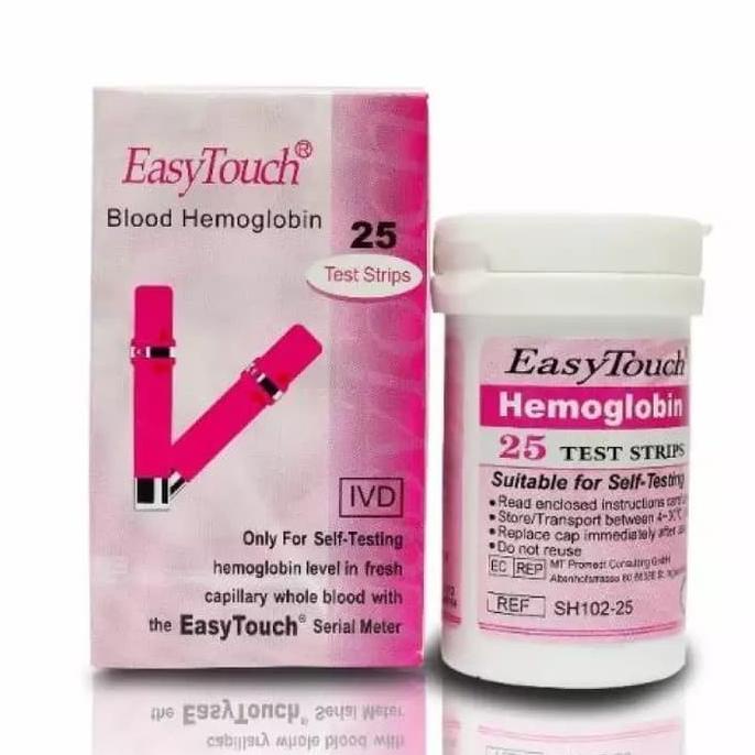 Easy Touch Strip Tes Hemoglobin Isi 25 / Stik Hemoglobin / Strip HB