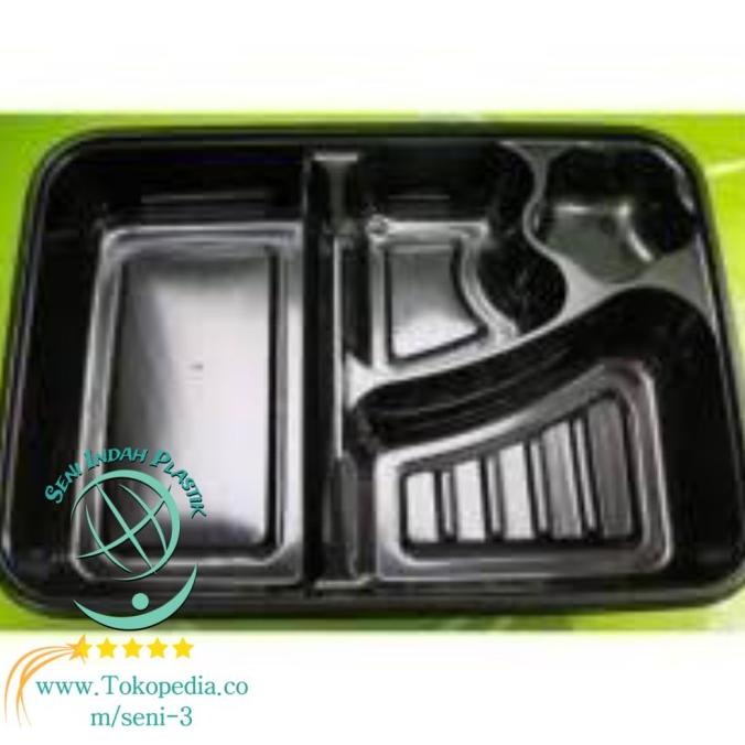 mika bento sekat 4 isi 250pcs| kotak hokben | Bento tray |catering box