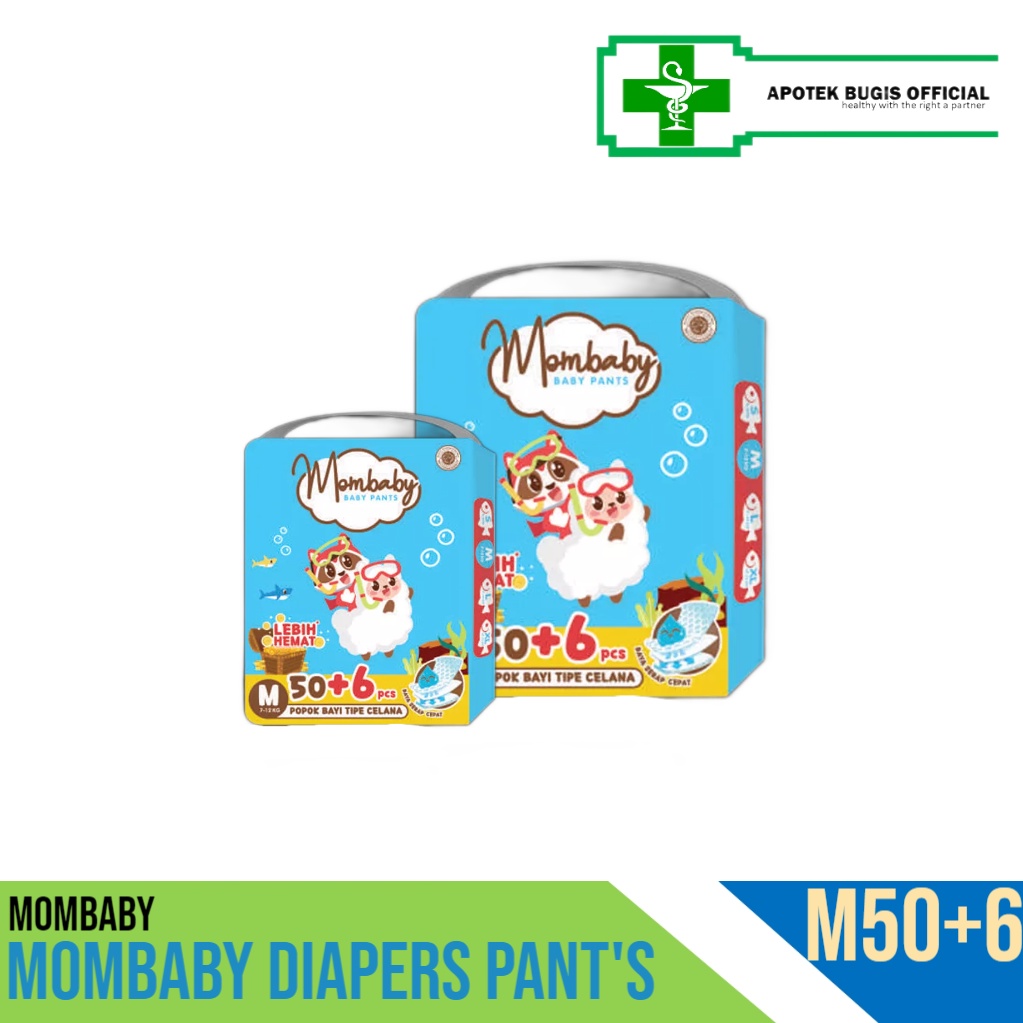 MOMBABY Pants Jumbo Size M50+6 Popok Jumbo