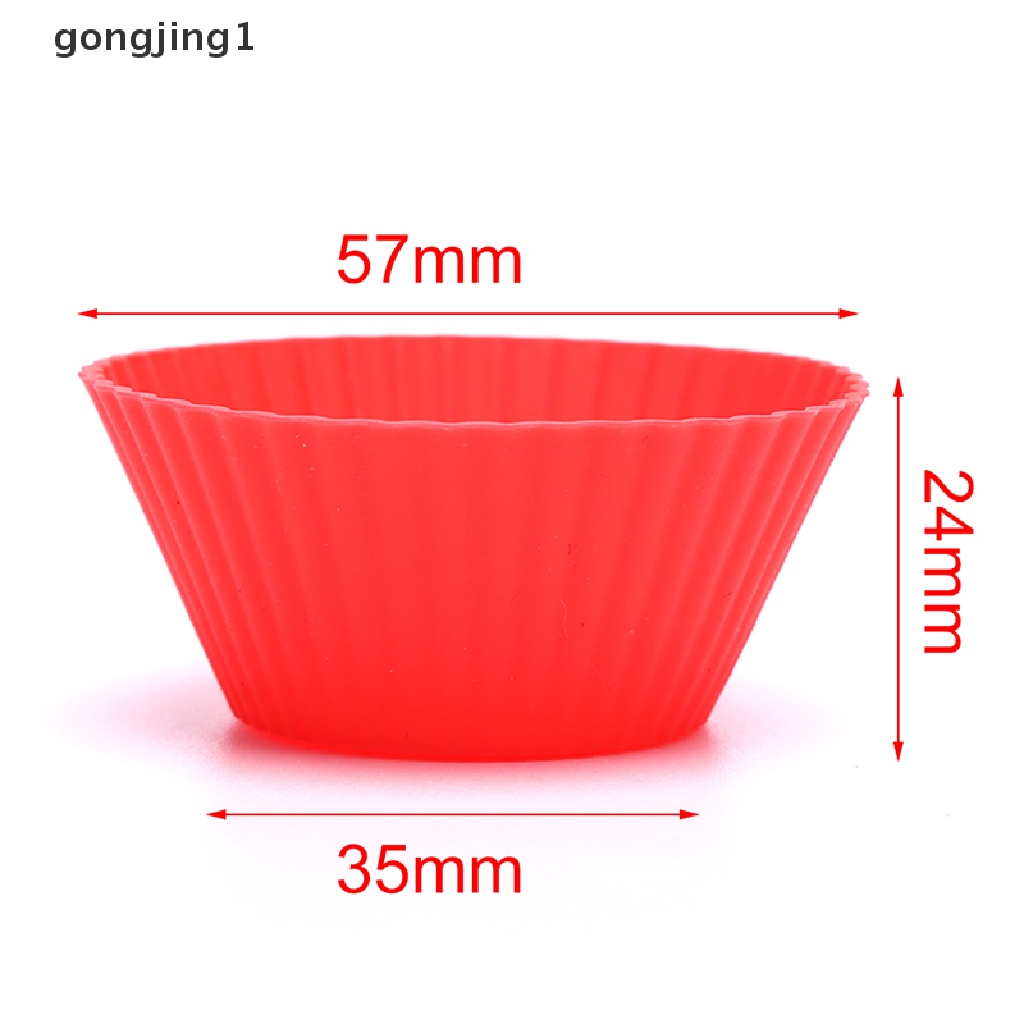 Ggg Random Campur Warna Silikon Kue Cupcake Alat Bakeware Baking Cetakan Kue Cup Cake DIY ID