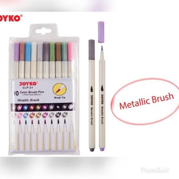 

Flash Sale Metalic Brush pen JOYKO 10 warna