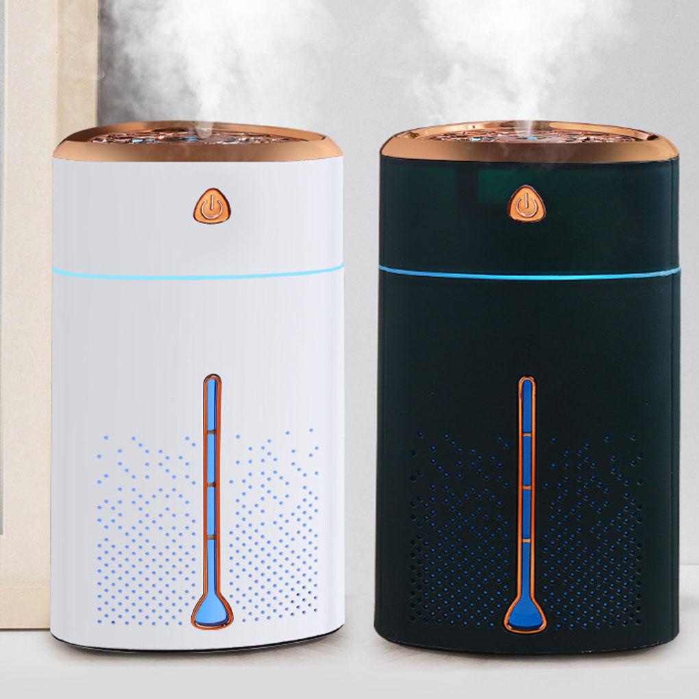 1000ml Air Humidifier USB Aroma Atmospheres Light Mist PP Desktop Essential Oil Rumah Diffuser Pelembab Alat Penyemprotan