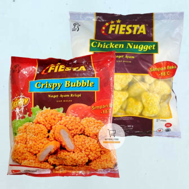 Fiesta Chicken Nugget 250/500gr Fiesta Crispy Bubble