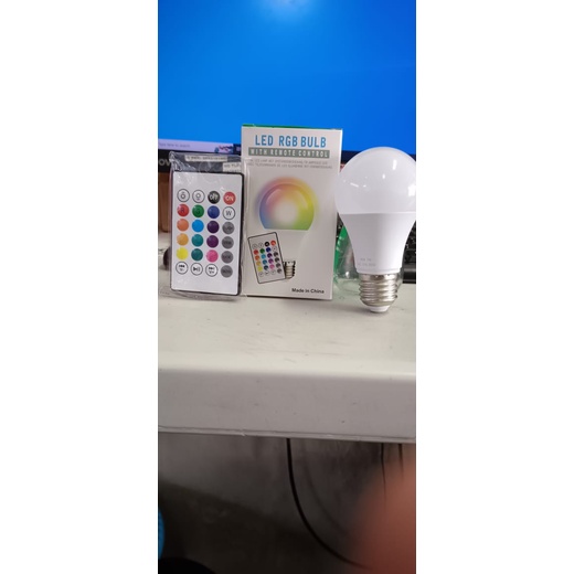 LAMPU BULB 7 WATT DAN 10 WATT / LAMPU BOHLAM LED RGB BULB 7WATT BERUBAH 16 WARNA DENGAN REMOTE CONTROL