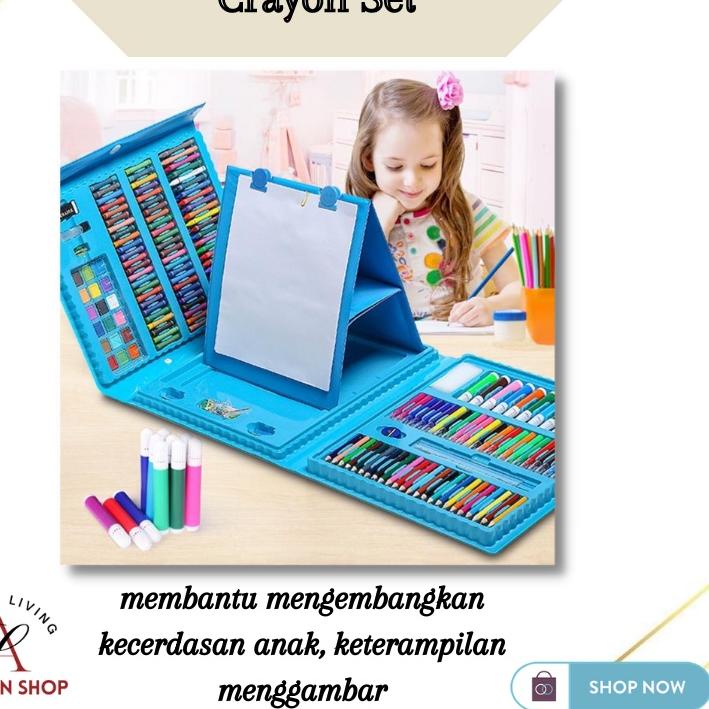 

Bagus Dipakai Set Crayon 208 PC / Krayon Mewarna Alat Menggambar dan Mewarnai Anak++