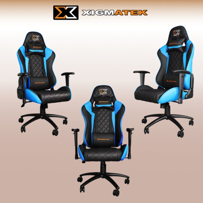 GAMING CHAIR / KURSI GAMING XIGMATEK HAIRPIN BLUE