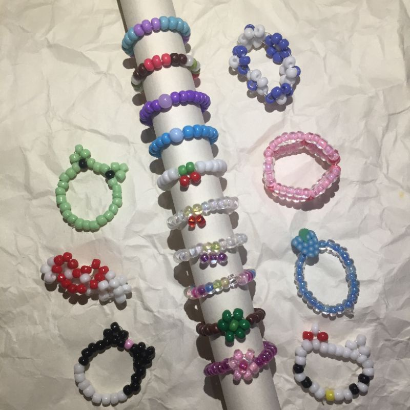 Cincin Manik-Manik|Beads Ring|Cincin Kekinian|Beads Ring Korea| Cincin Aesthetic