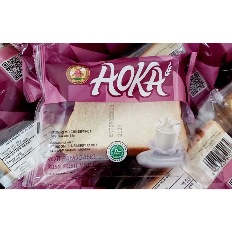 Aoka Roti Panggang 65 gr / Padimas Roti Panggang 65 gr